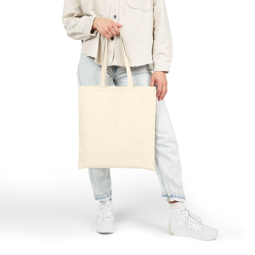 Tote Bag — "Country Roads and Coffee" Rustic Cotton Canvas Tote