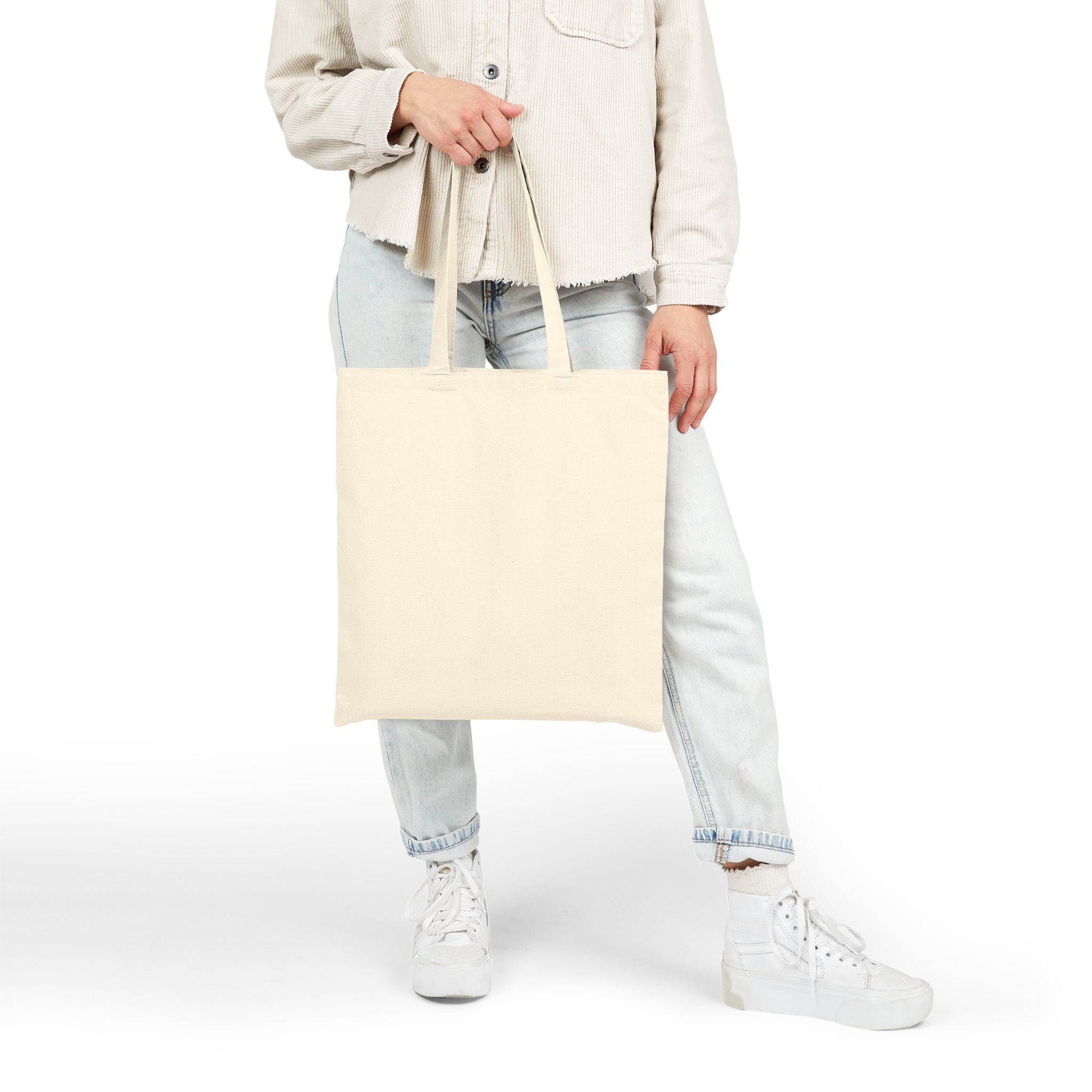 Tote Bag — "Country Roads and Coffee" Rustic Cotton Canvas Tote