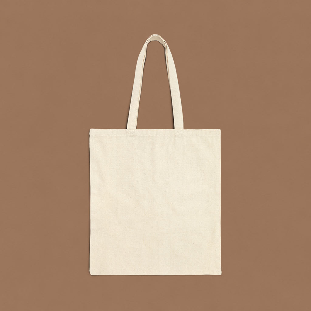 Tote Bag — "Country Roads and Coffee" Rustic Cotton Canvas Tote
