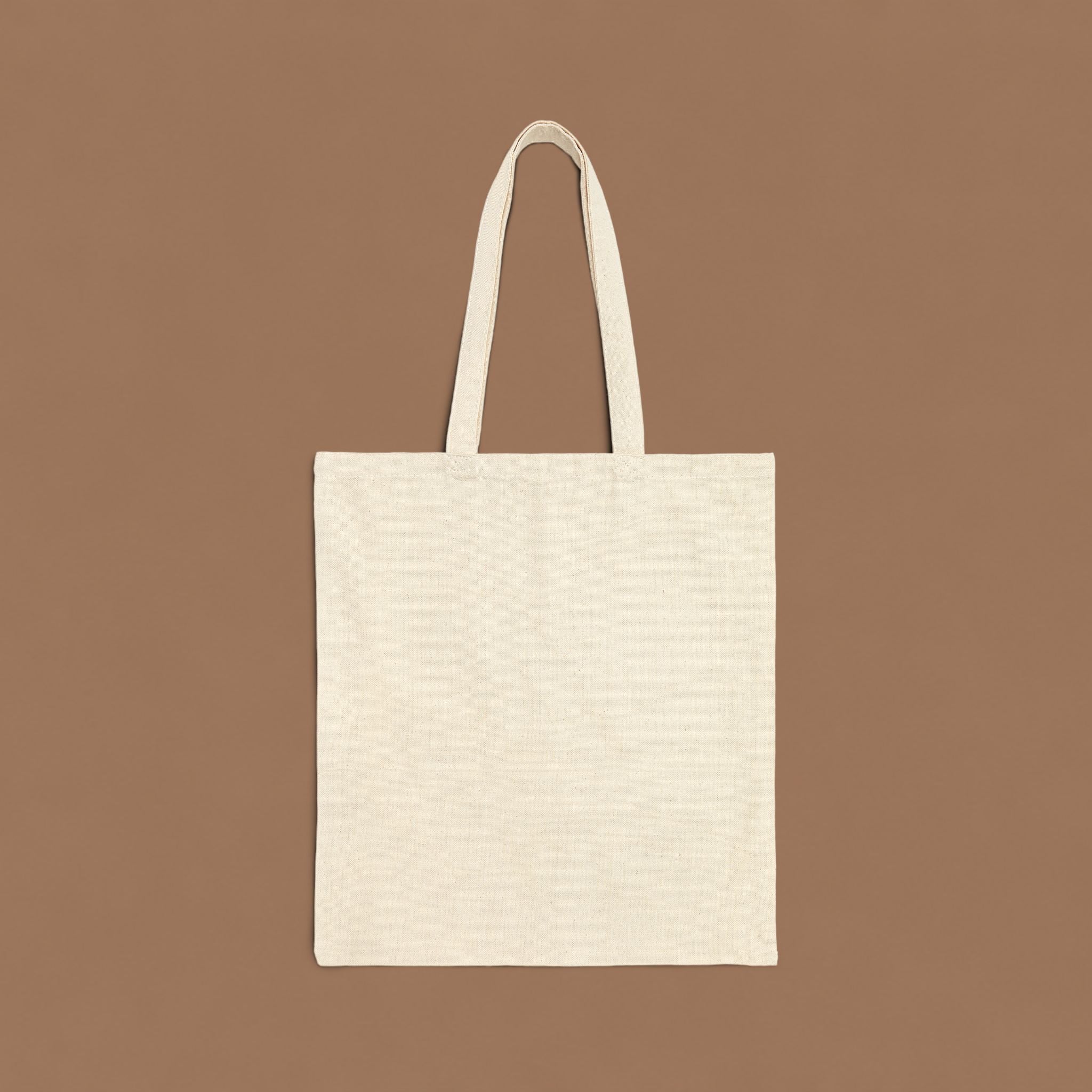 Tote Bag — "Country Roads and Coffee" Rustic Cotton Canvas Tote