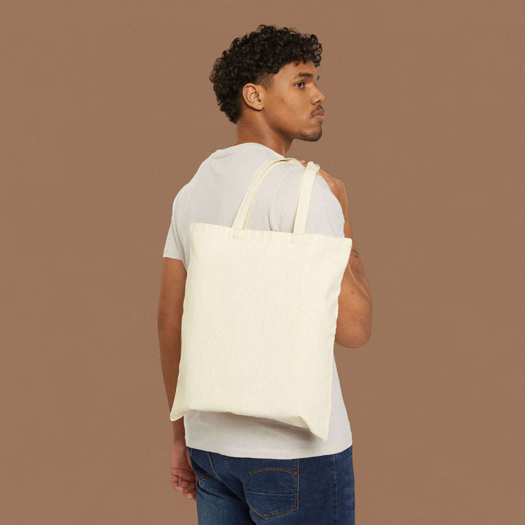 Tote Bag — "Country Roads and Coffee" Rustic Cotton Canvas Tote