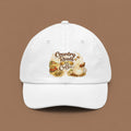 Coffee & Country Roads Dad Hat — Vintage Farmhouse Coffee Cap