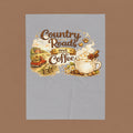 Country Roads and Coffee Velveteen Plush Blanket