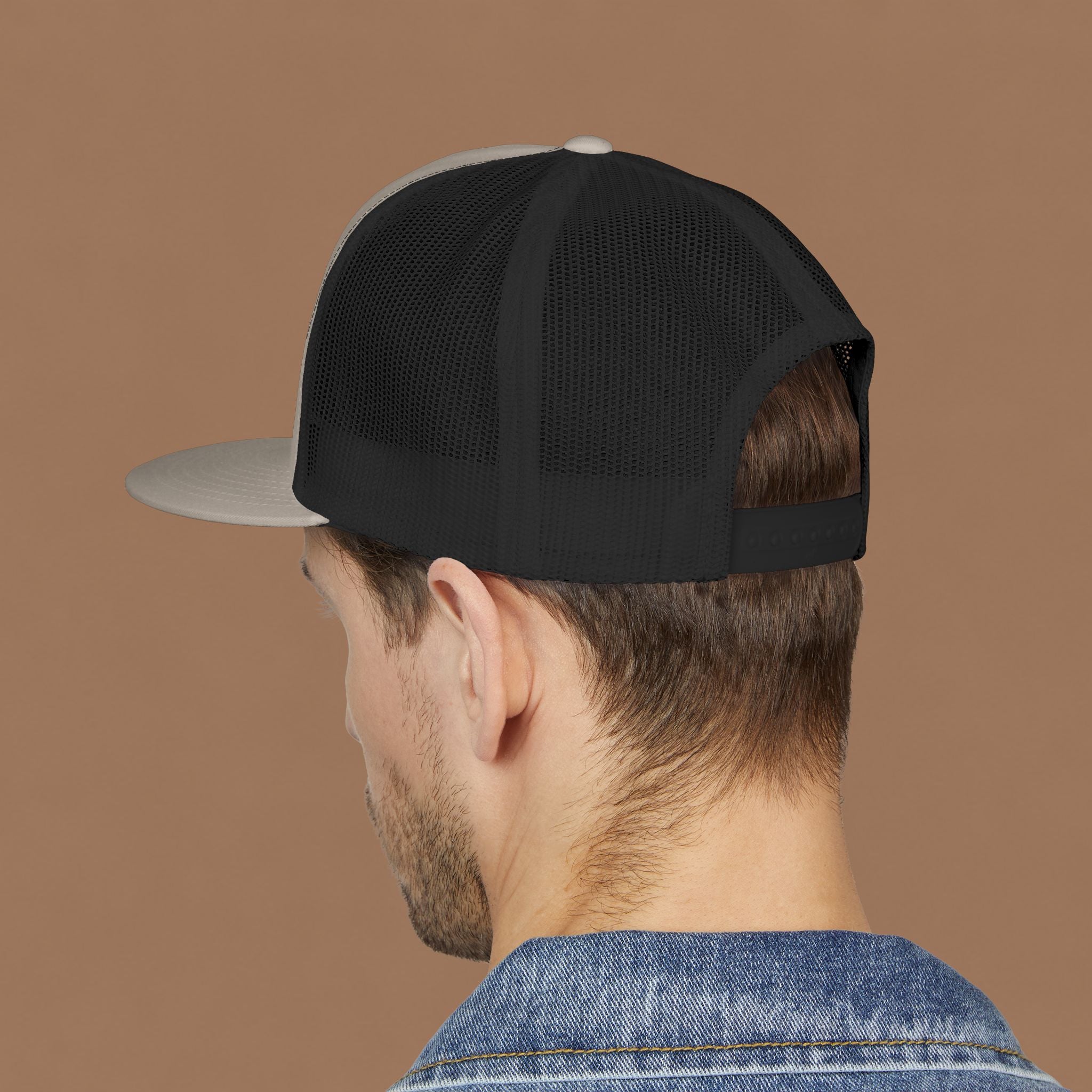 Country Roads and Coffee Trucker Hat — Rustic Coffee Lover Cap