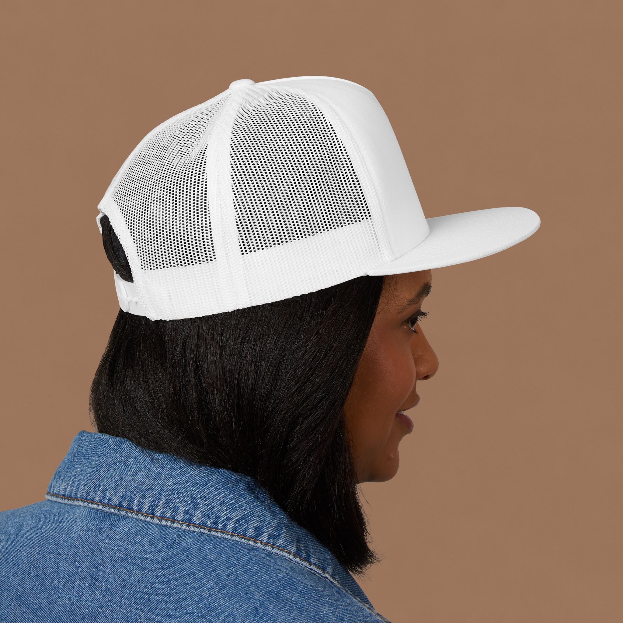 Country Roads and Coffee Trucker Hat — Rustic Coffee Lover Cap